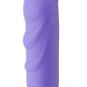 Фиолетовый мини-вибратор с загнутым кончиком NEON VIBE ROCKER PURPLE - 10,2 см.