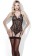 Ажурное боди Midnight Passion с подвязками для чулок