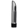 Миниатюрный серебристый вибратор Ladyfinger - 13 см.