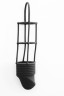 Удлиняющая чёрная насадка на пенис Ribbed Cockcage