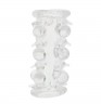 Прозрачная насадка на пенис с шипами и бугорками JELLY JOY LUST CLUSTER CLEAR