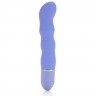 Голубой гнущийся вибратор 10-Function Silicone Pleasure Bendie Wavy G s - 17,8 см.
