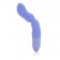 Голубой гнущийся вибратор 10-Function Silicone Pleasure Bendie Wavy G s - 17,8 см.