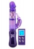 Фиолетовый вибратор-ротатор RABBIT SENSATION REMOTE с пультом ДУ - 23 см.
