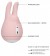 Розовый клиторальный стимулятор Love Bunny - 9,4 см.