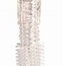 Прозрачная насадка на пенис Penis Silicone Sleeve - 14 см.