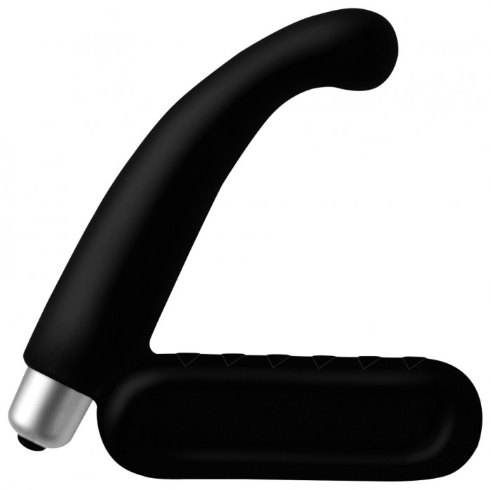 Чёрный стимулятор простаты Joystick Prostata-Pro - 8,5 см.