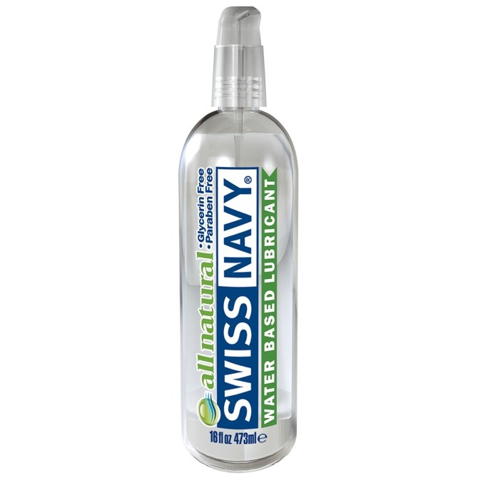 Гипоаллергенный лубрикант Swiss Navy All Natural Water Base Lubricant - 473 мл.