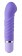 Фиолетовый мини-вибратор с увеличенной головкой и рёбрами NEON FANTASY STICK PURPLE - 11 см.