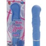 Голубой гнущийся вибратор Silicone Pleasure Bendie Ripple G s - 17,3 см.