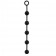 Чёрная анальная цепочка DELIGHT THROB ANAL STRIPPED BEADS BLACK - 25 см.