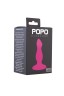 Розовая анальная втулка с присоской в основании POPO Pleasure - 10,5 см.