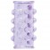 Фиолетовая насадка на пенис с пупырышками BASICX TPR SLEEVE PURPLE 0.7INCH