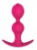 Розовая силиконовая анальная втулка - 11 см.