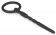 Черный уретральный плаг Silicone Penis Plug With Pull Ring - 13,5 см.