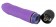Фиолетовый вибратор с загнутым кончиком G-Spot Lover - 14,5 см.