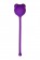 Фиолетовый силиконовый вагинальный шарик A-Toys с ушками