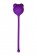 Фиолетовый силиконовый вагинальный шарик A-Toys с ушками