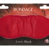 Красная маска на глаза BONDAGE