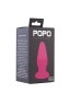 Розовая анальная втулка из эластомера POPO Pleasure - 13,6 см.
