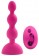 Розовый анальный вибростимулятор Anal Beads S с пультом ДУ - 14,5 см.
