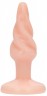 Телесная витая анальная пробка Rounded 5 Inch - 12,7 см.