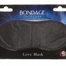 Чёрная маска на глаза BONDAGE