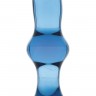 Голубая стеклянная анальная втулка - 12 см.