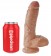 Фаллоимитатор-мулат 8  Cock with Balls - 21,3 см.