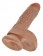 Фаллоимитатор-мулат 8  Cock with Balls - 21,3 см.