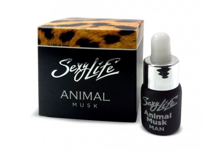 Мужские духи с феромонами Sexy Life Animal Musk - 5 мл.