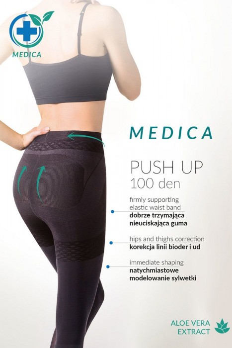 Утягивающие и корректирующие силуэт колготки Medica Push Up 100 den