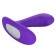 Фиолетовый вибромассажёр простаты Silicone Remote Pinpoint Pleaser
