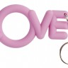 Розовое эрекционное кольцо-брелок Love Cocking