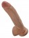 Фаллоимитатор-мулат 9  Cock with Balls - 22,9 см.