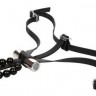 Черные стимулирующие трусики с вибрацией Lovers Thong with Pleasure Beads