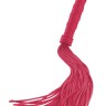Красная многохвостая плеть Silicone Bondage Whip - 32 см.