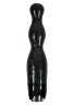 Чёрная виброёлочка Starlight Gems Libra Vibrating Massager - 20,5 см.