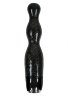 Чёрная виброёлочка Starlight Gems Libra Vibrating Massager - 20,5 см.