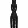 Чёрная виброёлочка Starlight Gems Libra Vibrating Massager - 20,5 см.
