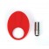 Красное эрекционное кольцо с вибрацией TLC CaliberVibrating Silicone Cock Ring