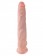 Телесный фаллоимитатор-гигант 14  Cock with Balls - 37,5 см.