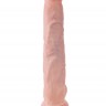 Телесный фаллоимитатор-гигант 14  Cock with Balls - 37,5 см.