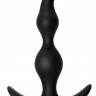 Чёрная анальная пробка Bent Anal Plug Black - 13 см.