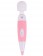 Бело-розовый, работающий от сети вибромассажёр Pixey Wand Mini Pink Edition - 25 см.