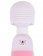 Бело-розовый, работающий от сети вибромассажёр Pixey Wand Mini Pink Edition - 25 см.
