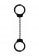 Металлические черные оковы Pleasure Legcuffs