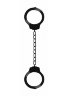 Металлические черные оковы Pleasure Legcuffs