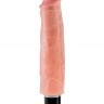 Телесный вибратор-реалистик 7  Vibrating Stiffy - 21,6 см.