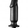 Анальный вибратор-фаллос Silicone Vibrating Anal Plug - 15,2 см.